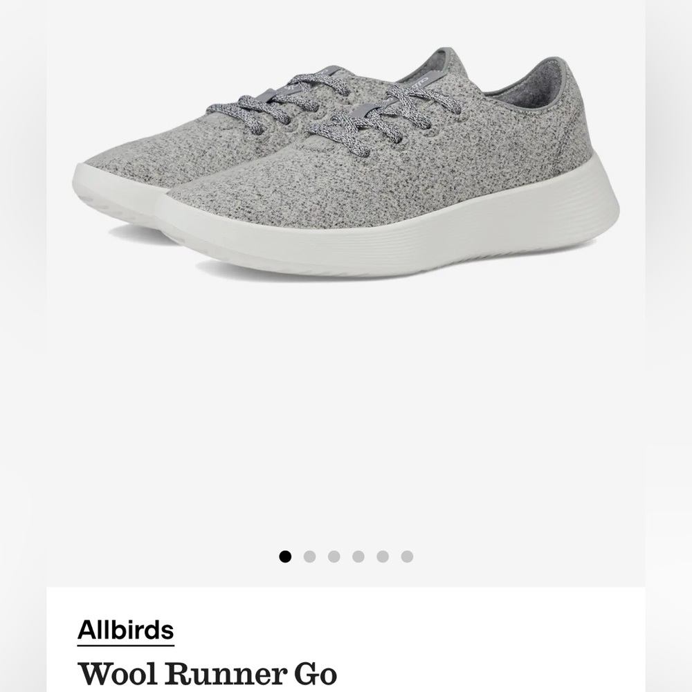 Allbirds Wool Runner Go in Medium Grey (Blizzard Sole) Size 8 - Picture 2 of 7